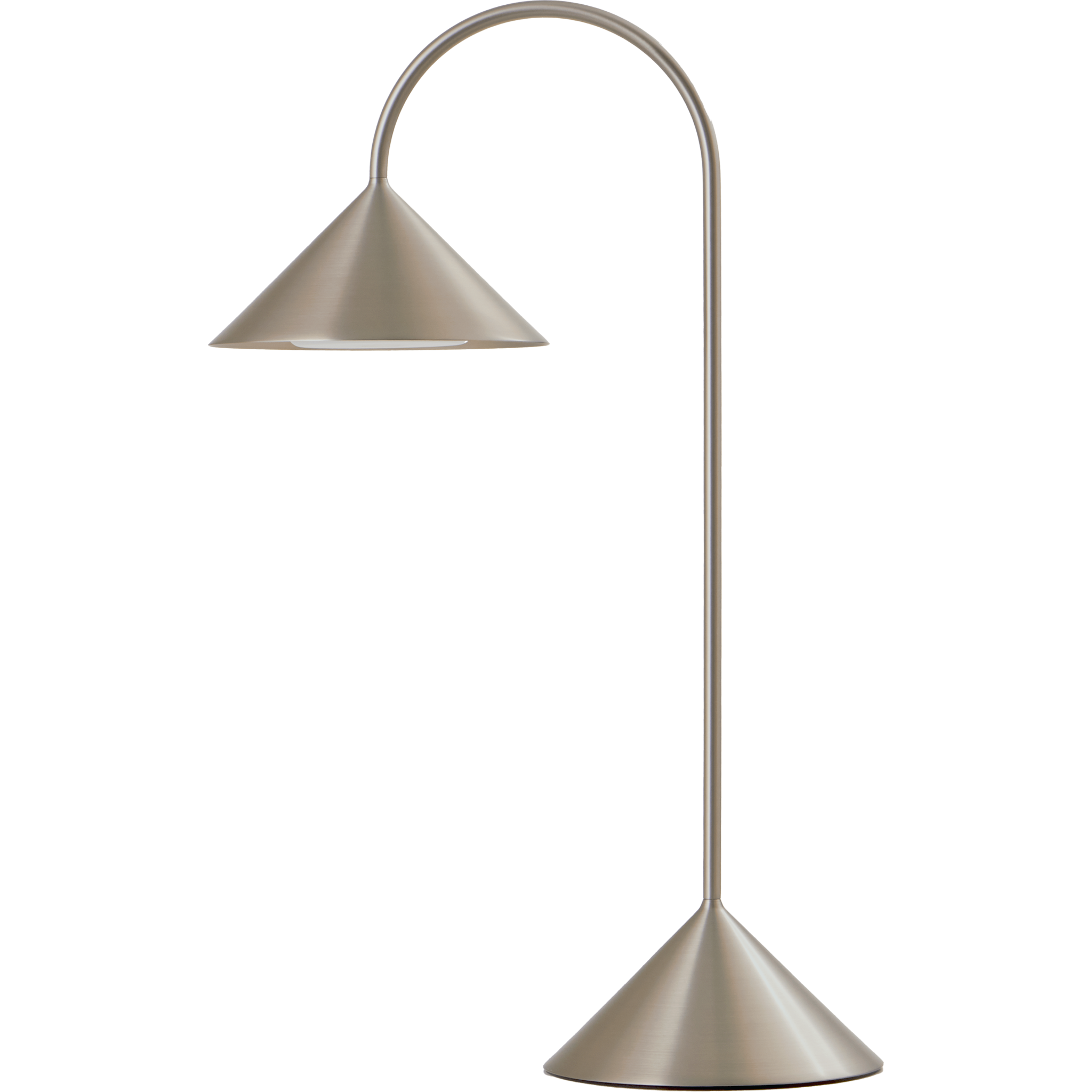 FRANDSEN GRASP H47 BØRSTET RUSTFRIT STÅL PORTABLE BORDLAMPE