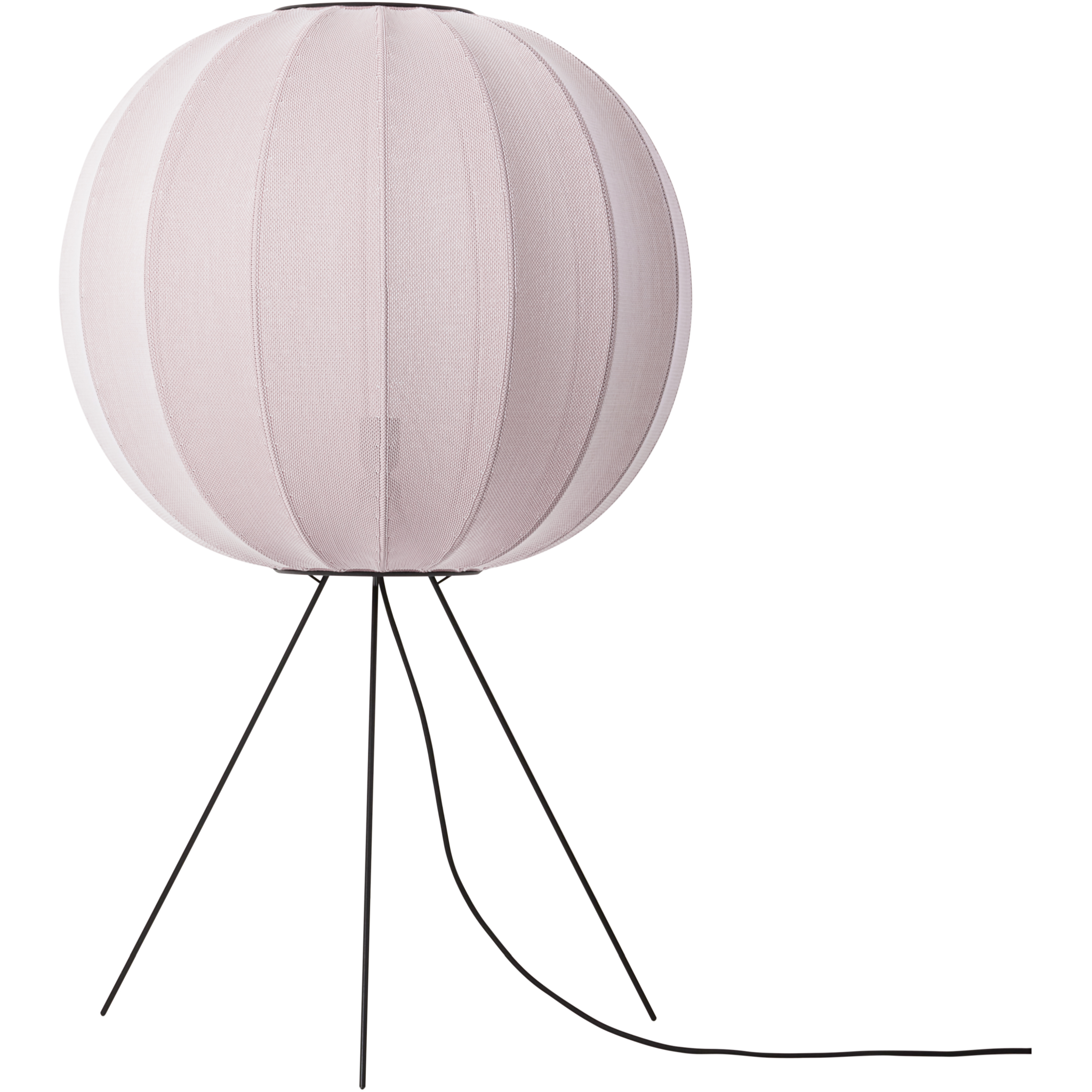 MADE BY HAND KNIT-WIT MEDIUM 60 RUND LIGHT PINK GULVLAMPE