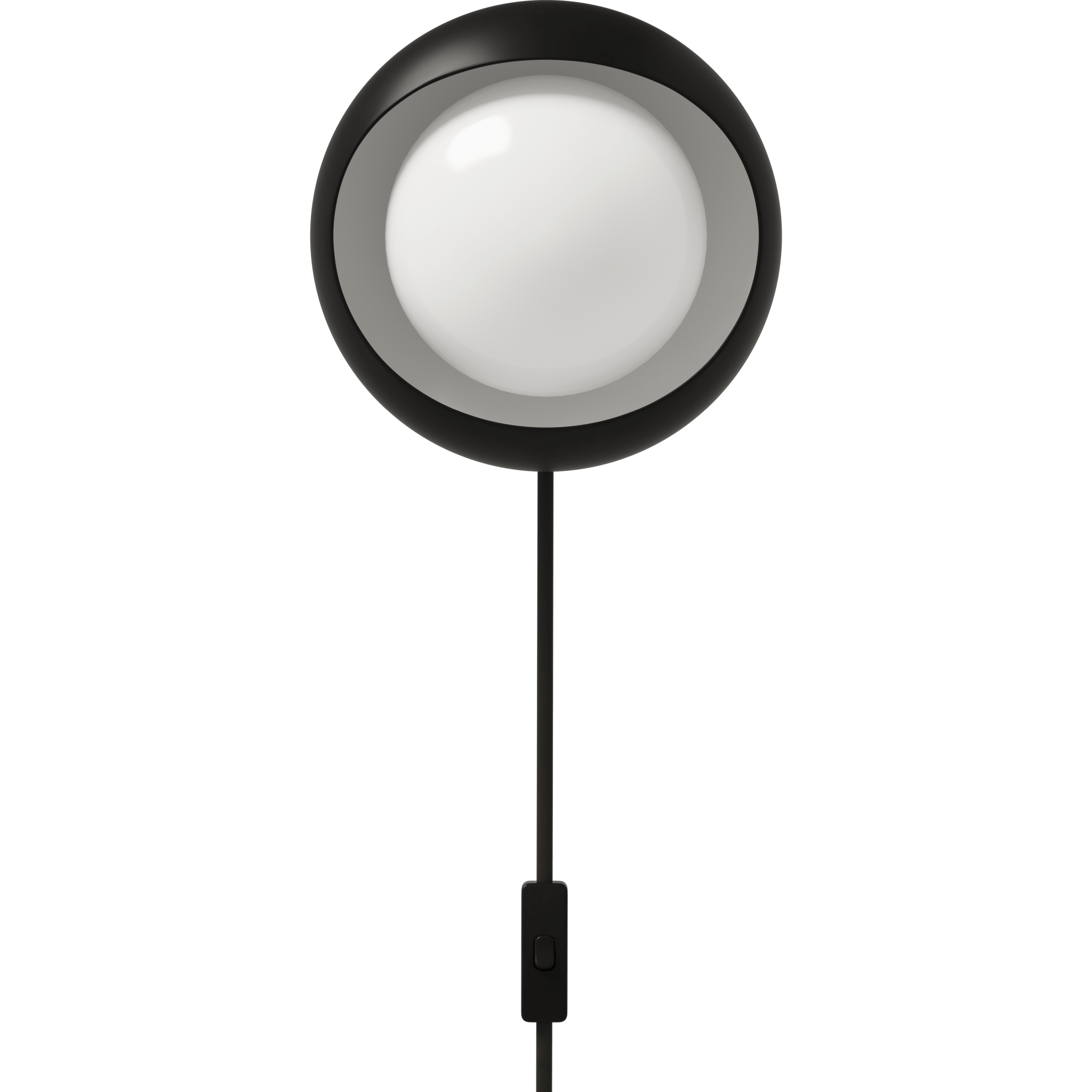 LYFA CORNEA 150 SORT VÆGLAMPE