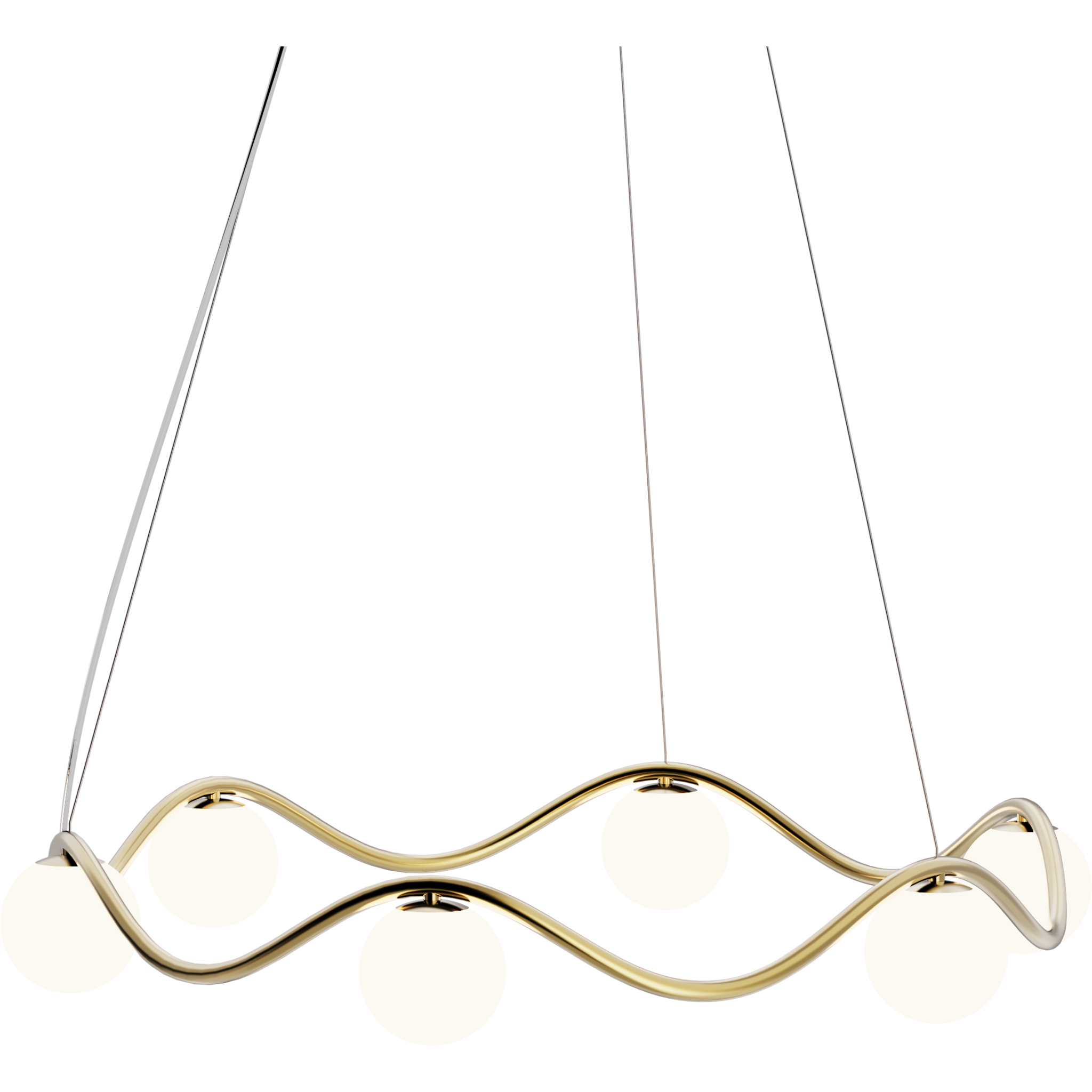 REBELLO DECOR CIRCLE OF LIFE Ø91 BØRSTET MESSING OPALGLAS Ø15 LYSEKRONE